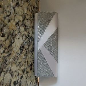 Sliver evening clutch